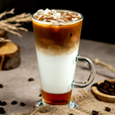 Café Quetzal iced capuccino amaretto