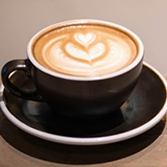 Café flat white en café quetzal